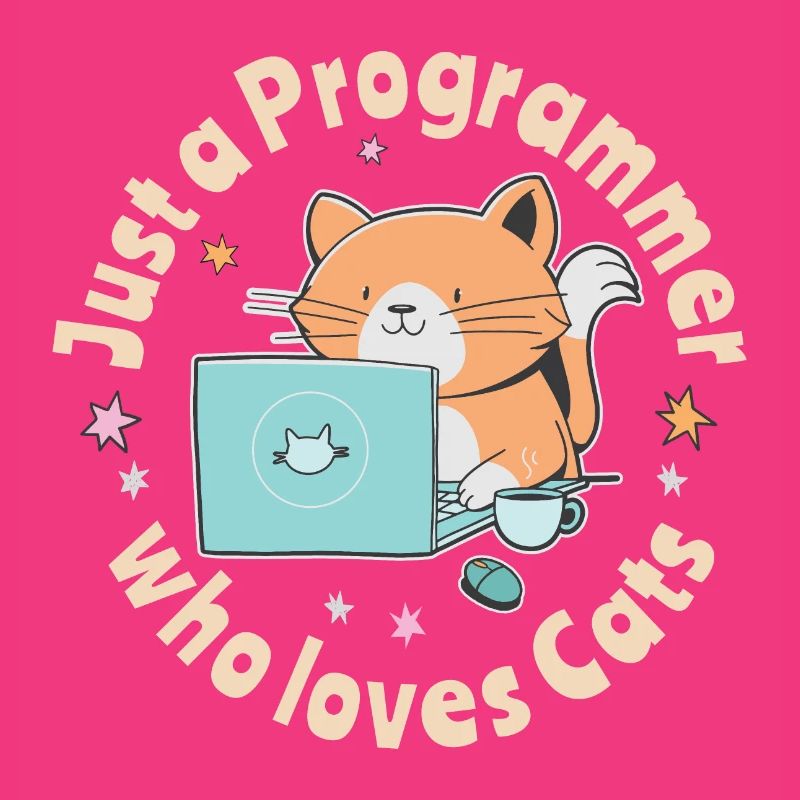Nur ein Programmierer, der Katzen liebt