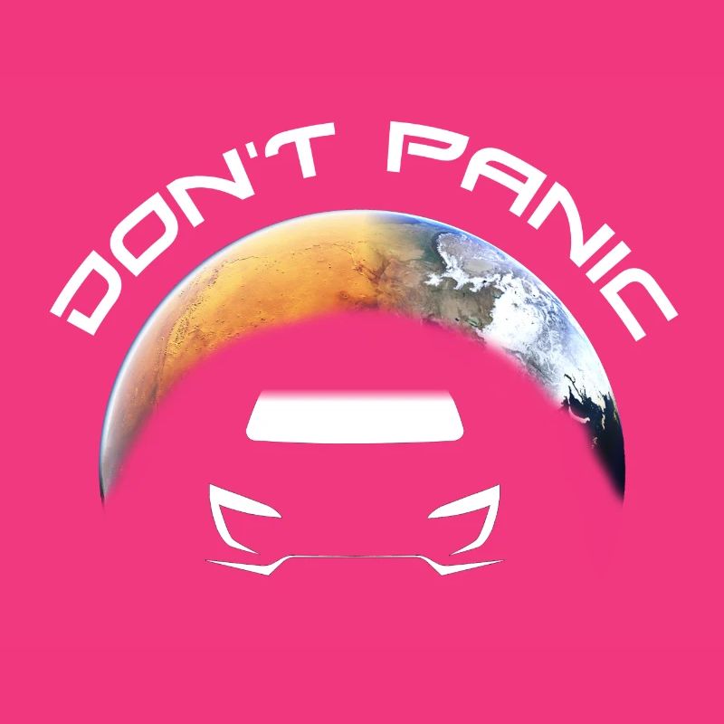 Don't Panic Space X Starman