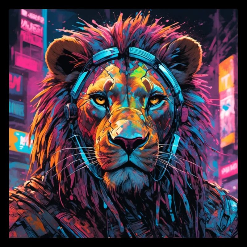 Löwe Cyberpunk