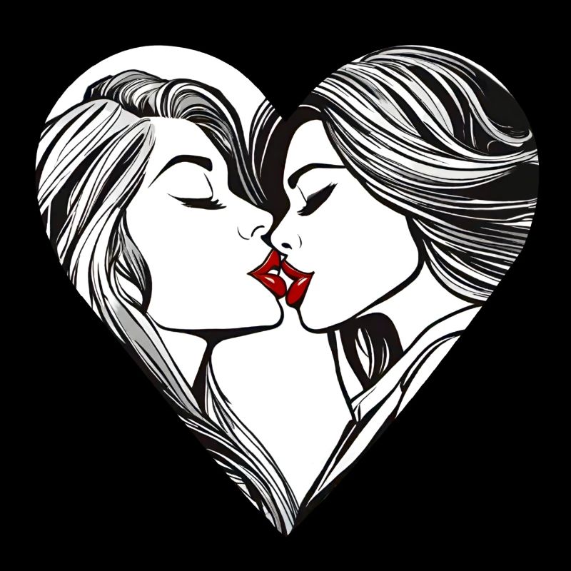 Filles dans le coeur de l’amour