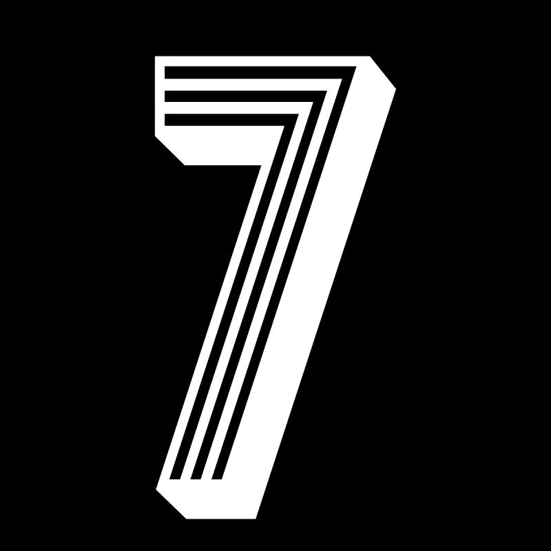 7 years number jersey 7 t-shirt 7