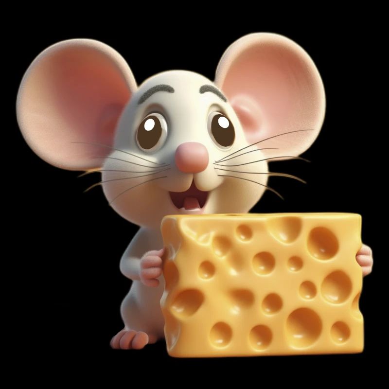 Mouse with cheese