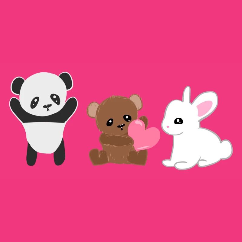 panda rabbit animal bear