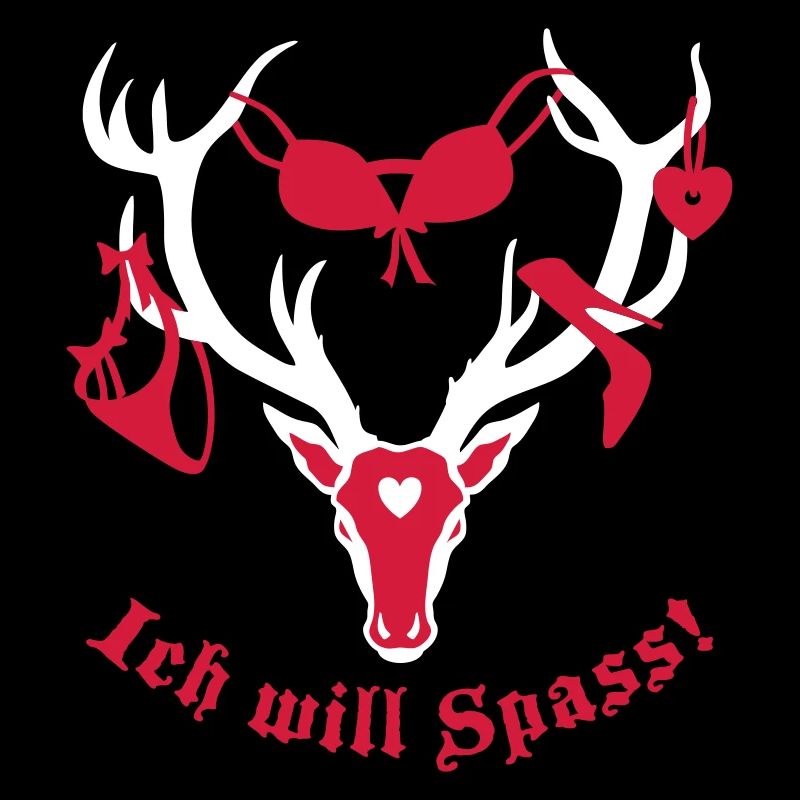 Hirsch mit Beute - ich will Spass! 2c