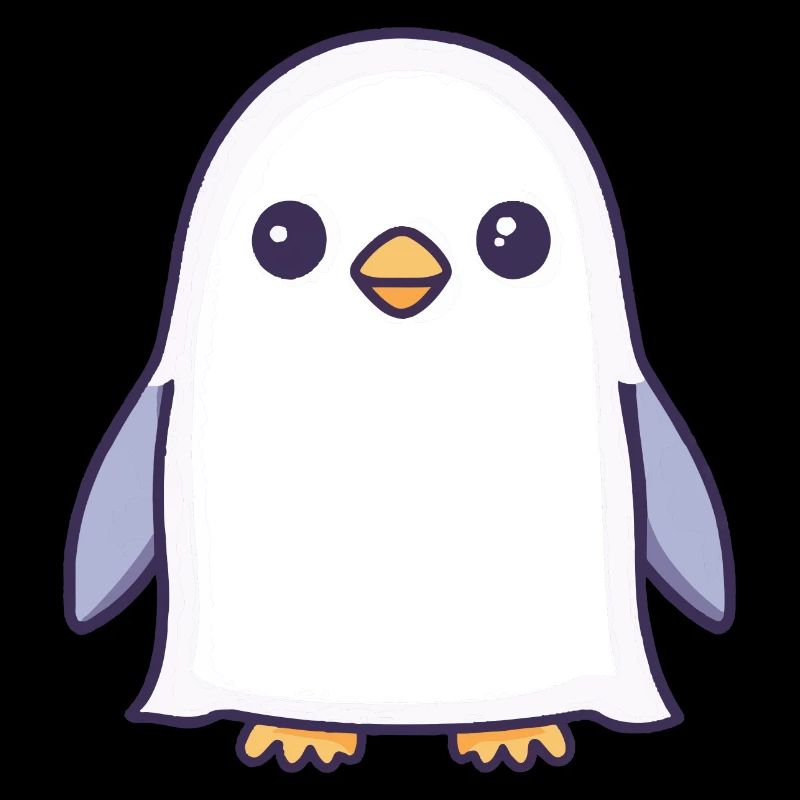 Penguin Halloween Comic Ghost