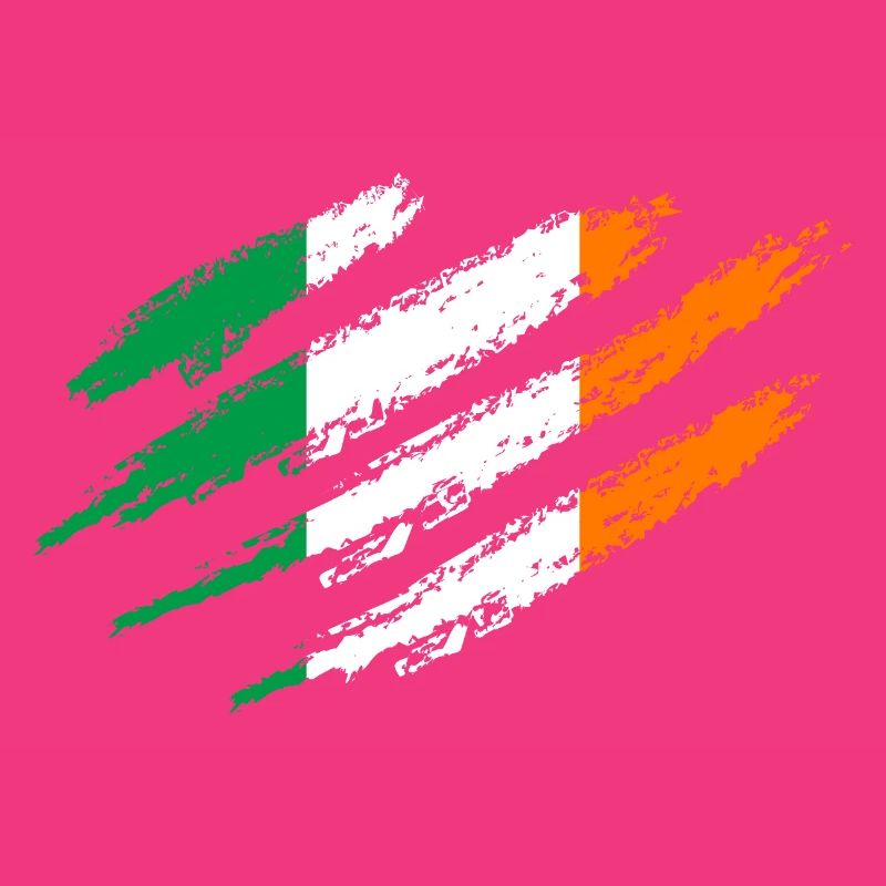 Irlande Drapeau Rayures Drapeau irlandais Dublin Griffes