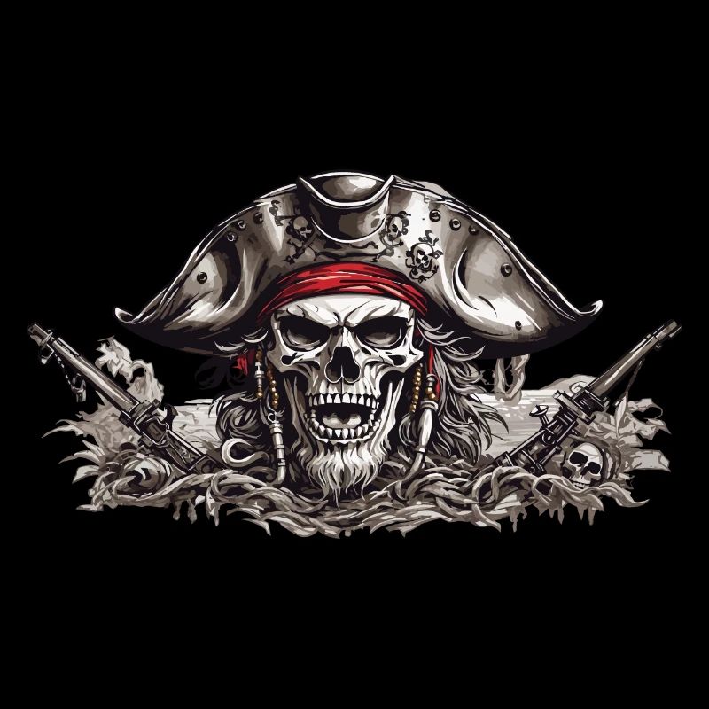 Pirate Skull Halloween Costume Design