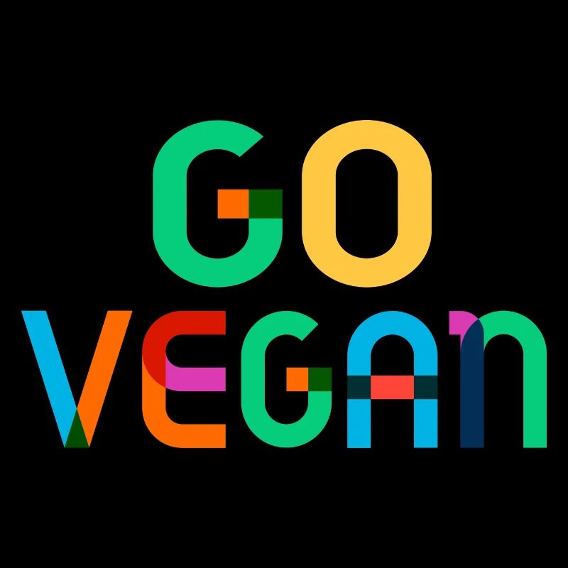 Idée de cadeau avec la devise "Go Vegan" (Allez Végétalien)