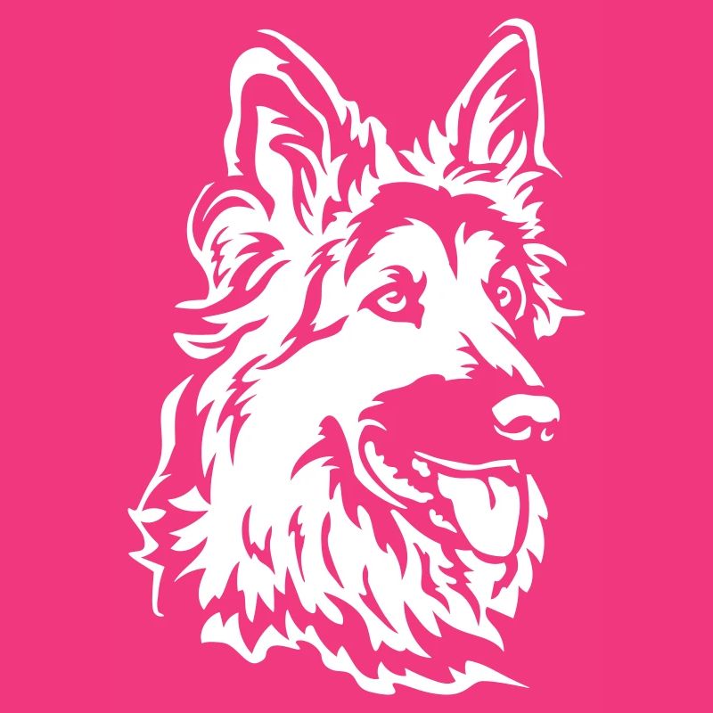 German Shepherd Head "Black Edition"