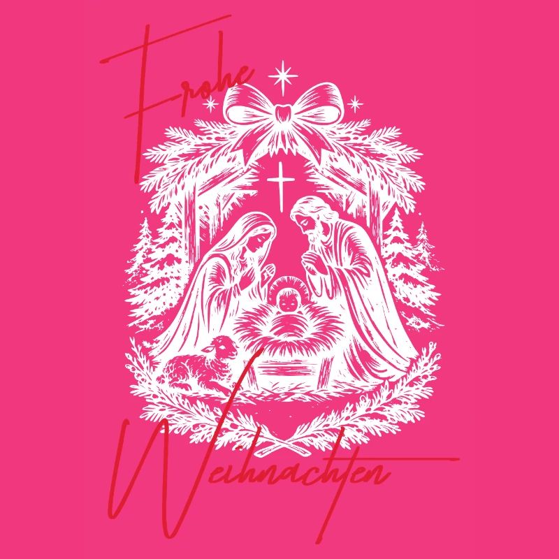 Weihnachtskrippe Schwarz Weiß