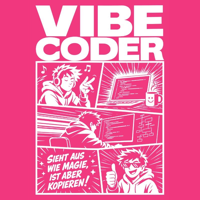 Vibe Coder Magie durch Kopieren Comic