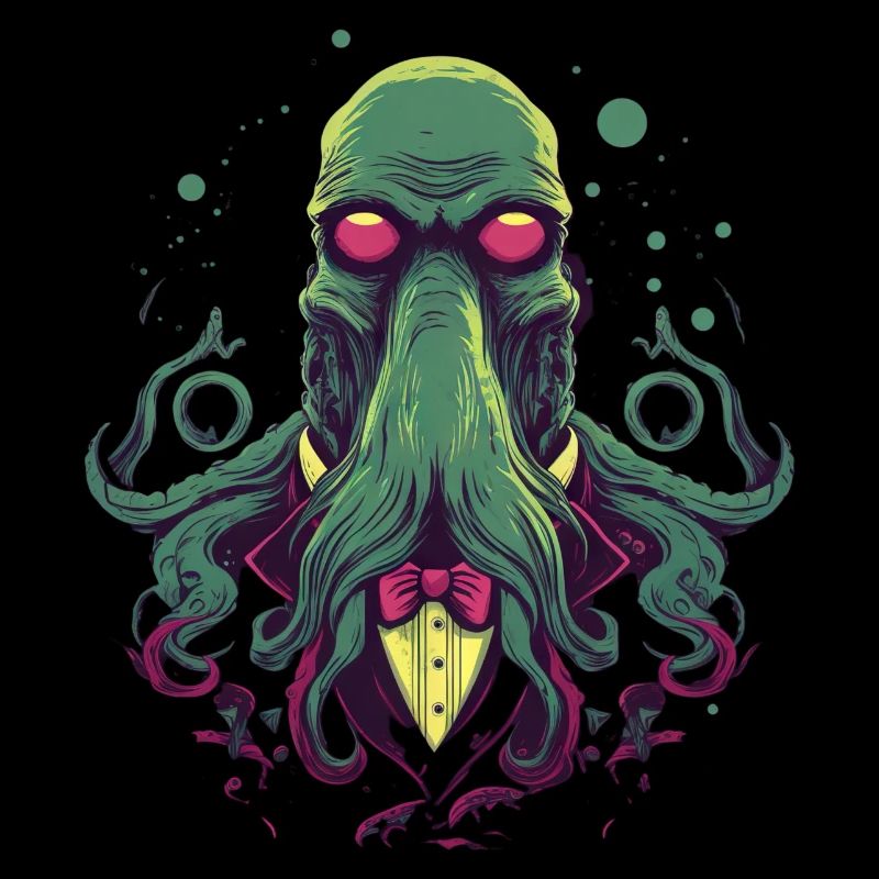 Cthulhu, Lovecraft-inspired design.