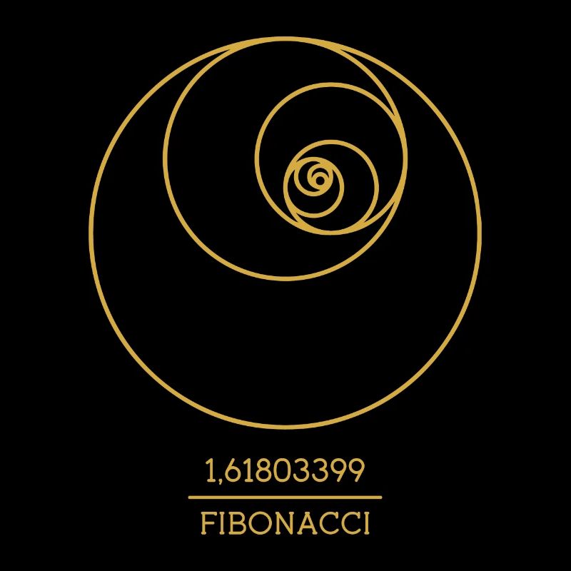 Fibonacci Spiral Follow Math Teacher Numbers