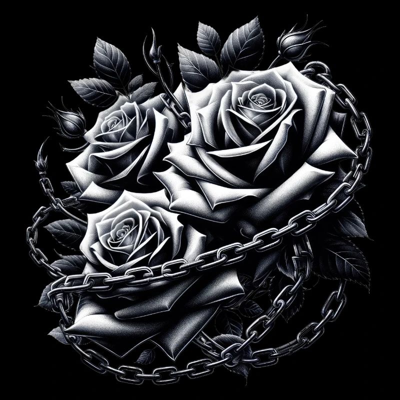 Gothic Roses Illustrations