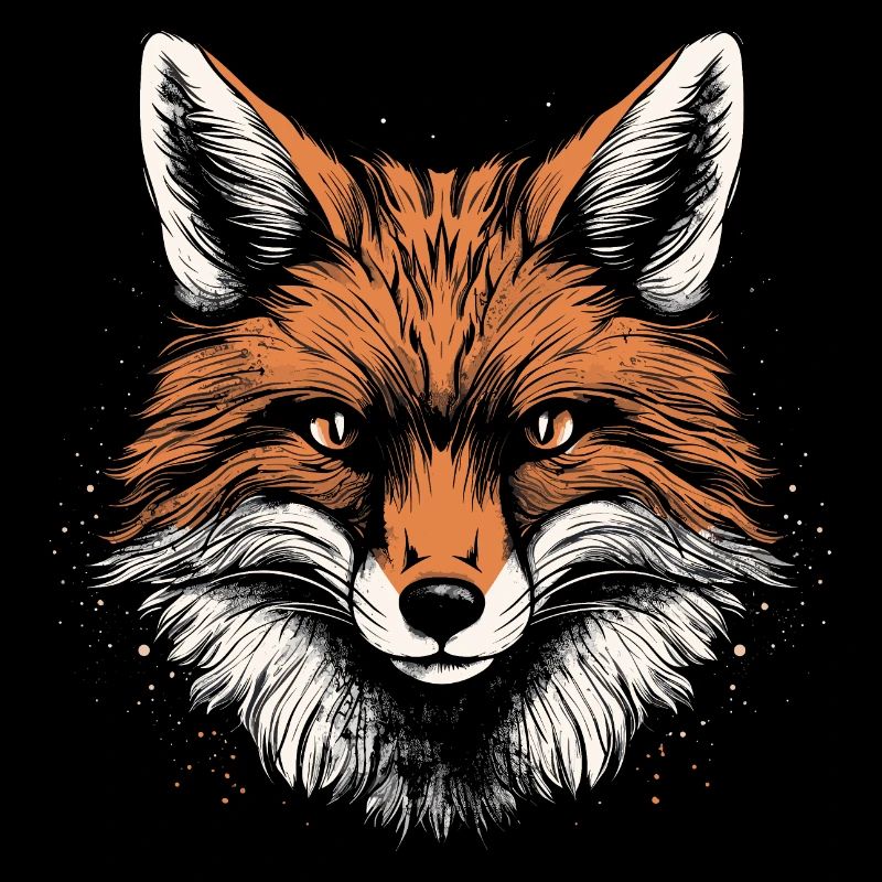 Fox Head Forest Nature animale