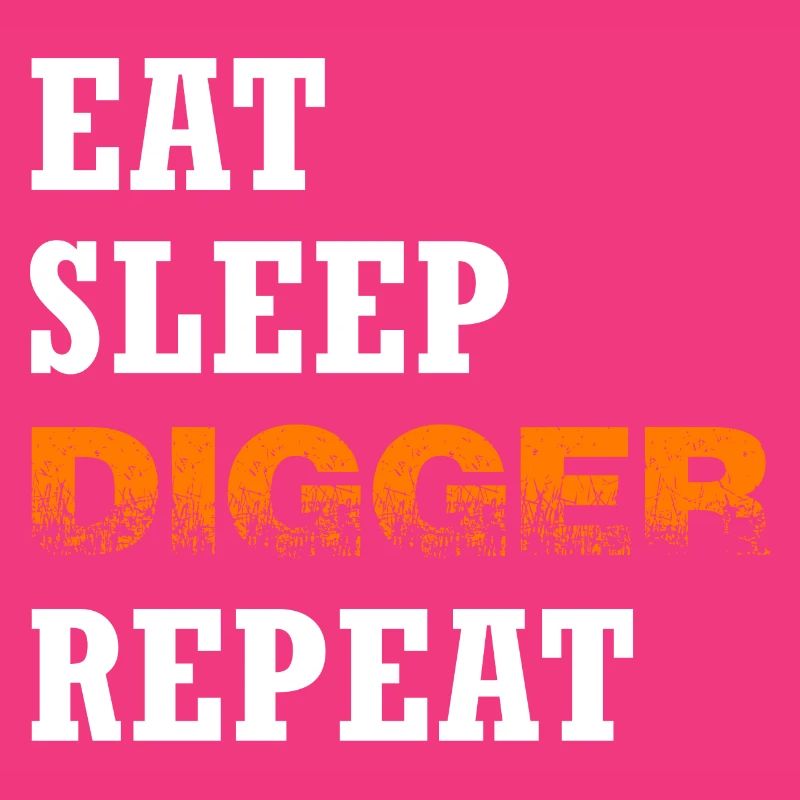 Bagger Baggerschaufel Baggerfahrer "digger"