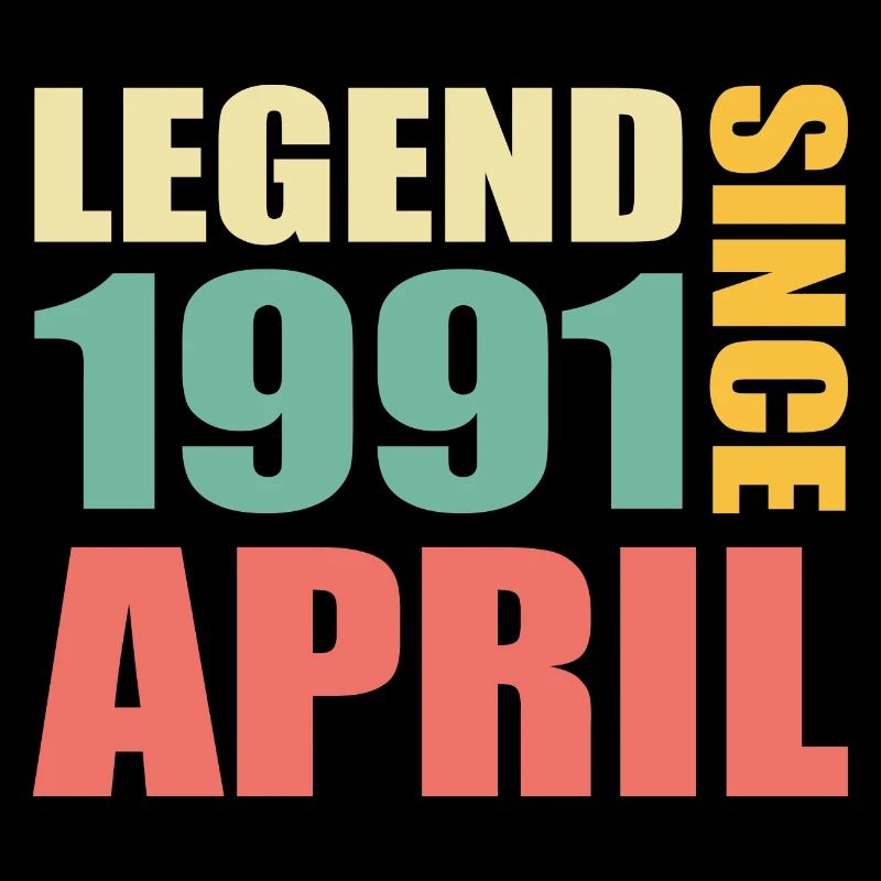 32e anniversaire Avril Né 1991 Idée cadeau