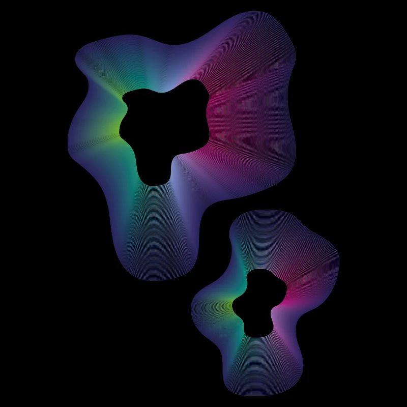 Abstraktes Neon Muster
