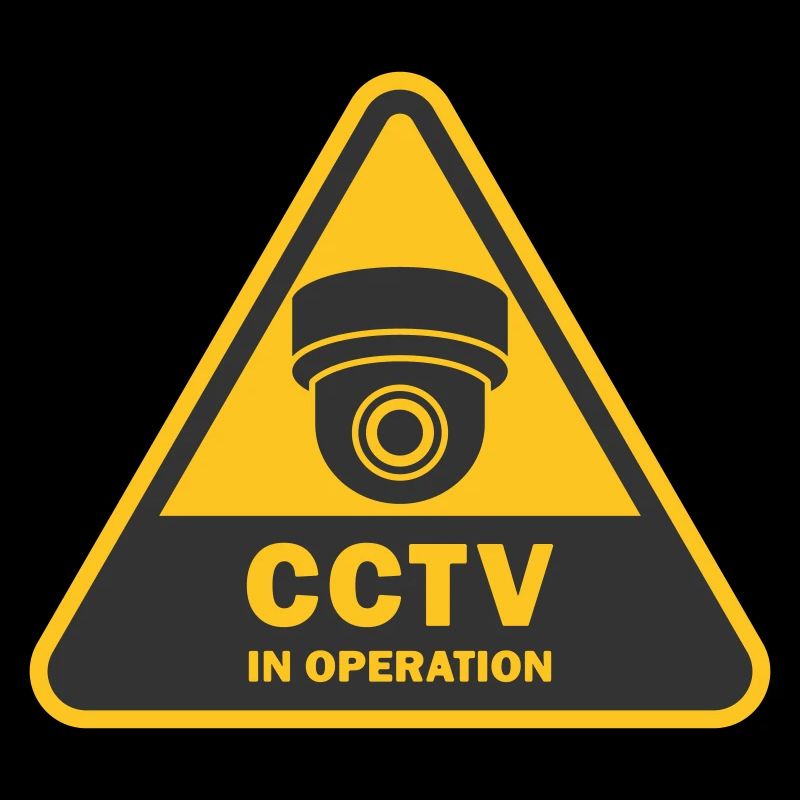 Security cameras in use symbol icon. Fixed CCTV