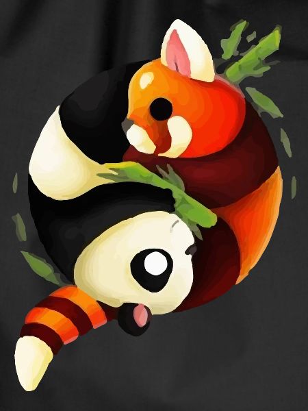 Logo yin yang panda