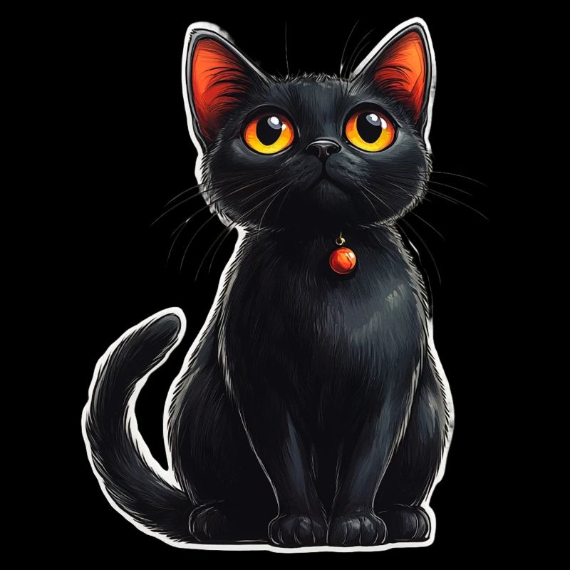 Schwarze Katze