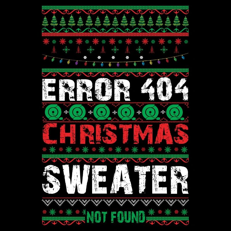 Erreur 404 Pull de Noël Introuvable Ordinateur