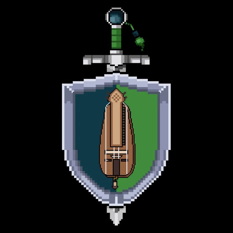 Pixel Hurdy Gurdy on Shield
