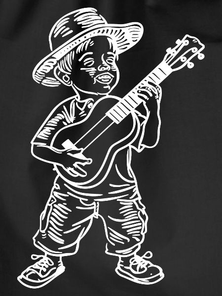 Ukulele Boy Drawing