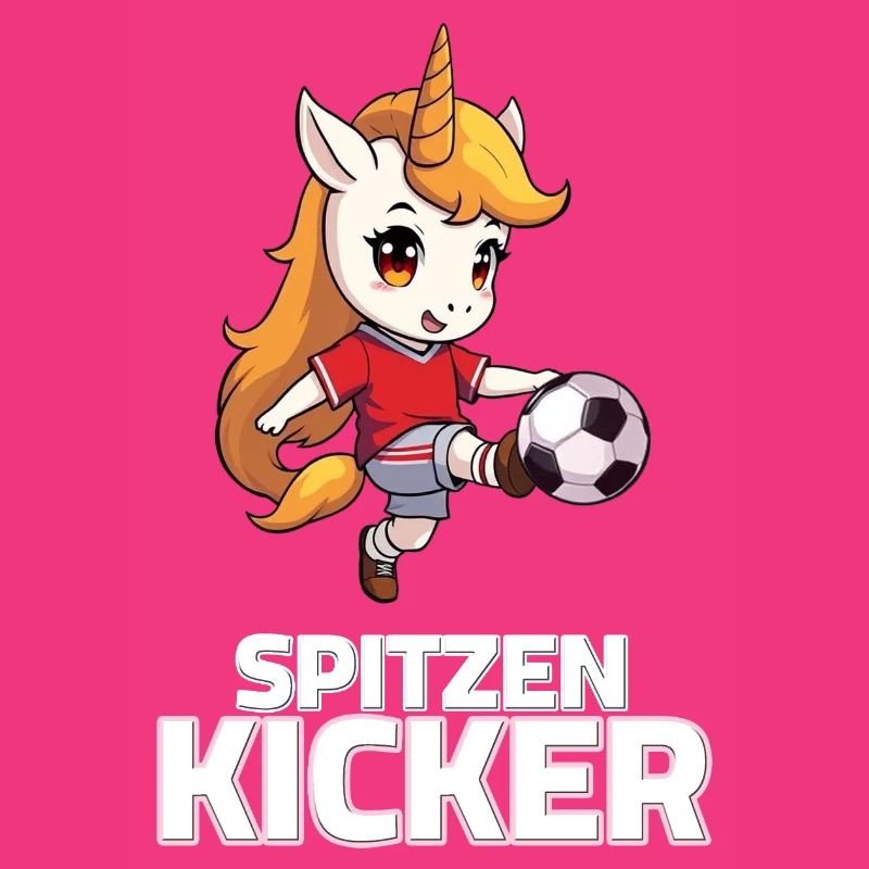 Fußball Einhorn Spruch - Spitzen Kicker