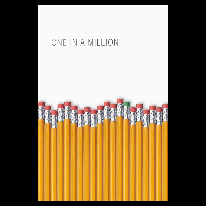 One in a Million Minimalist Statement