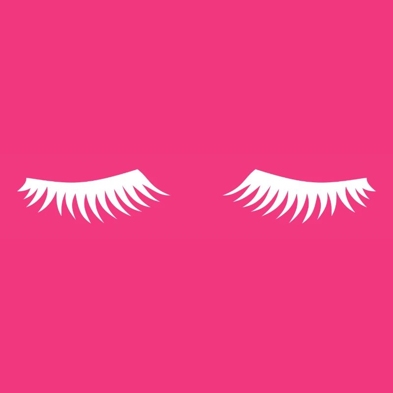 Eyelashes closed