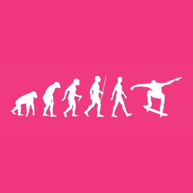 Skate Evolution Skater Skating Geschenk Gift Funny