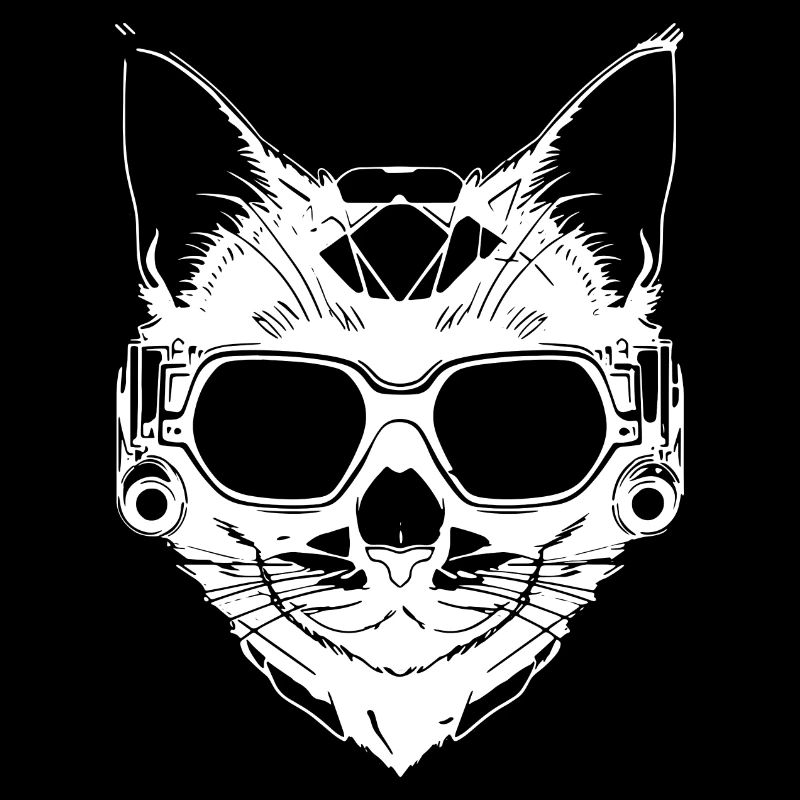Chat de style steampunk