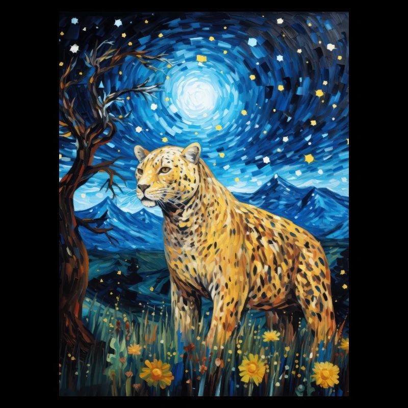 Jaguar Van Gogh Style