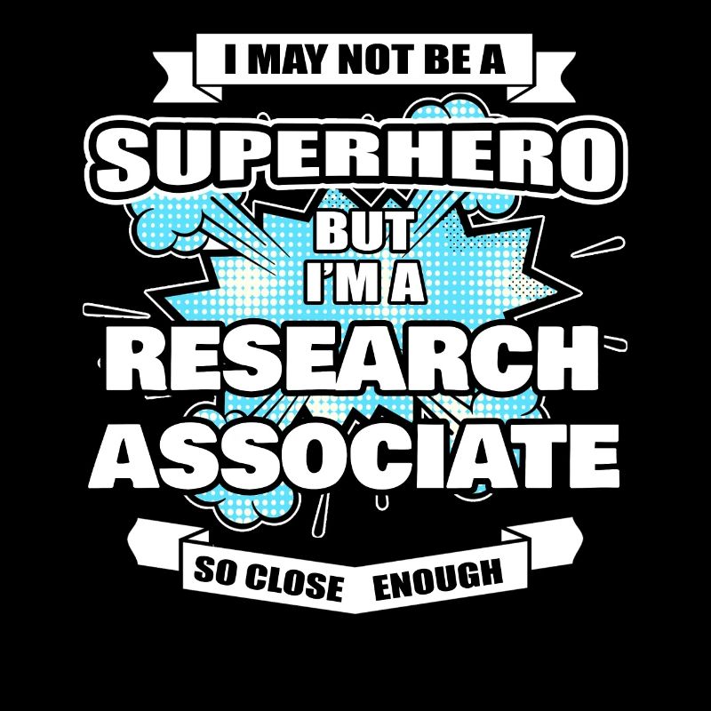 Wissenschaftlicher Mitarbeiter Geschenk Superheld Research Associa