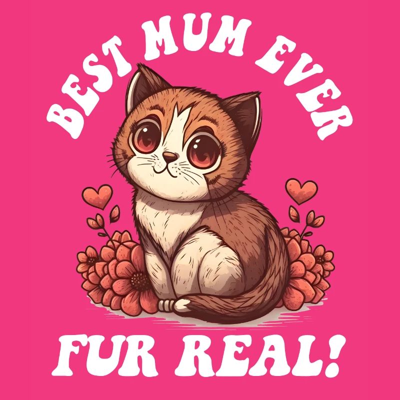 Muttertag mit Katzenfell Echt süßer Muttertag