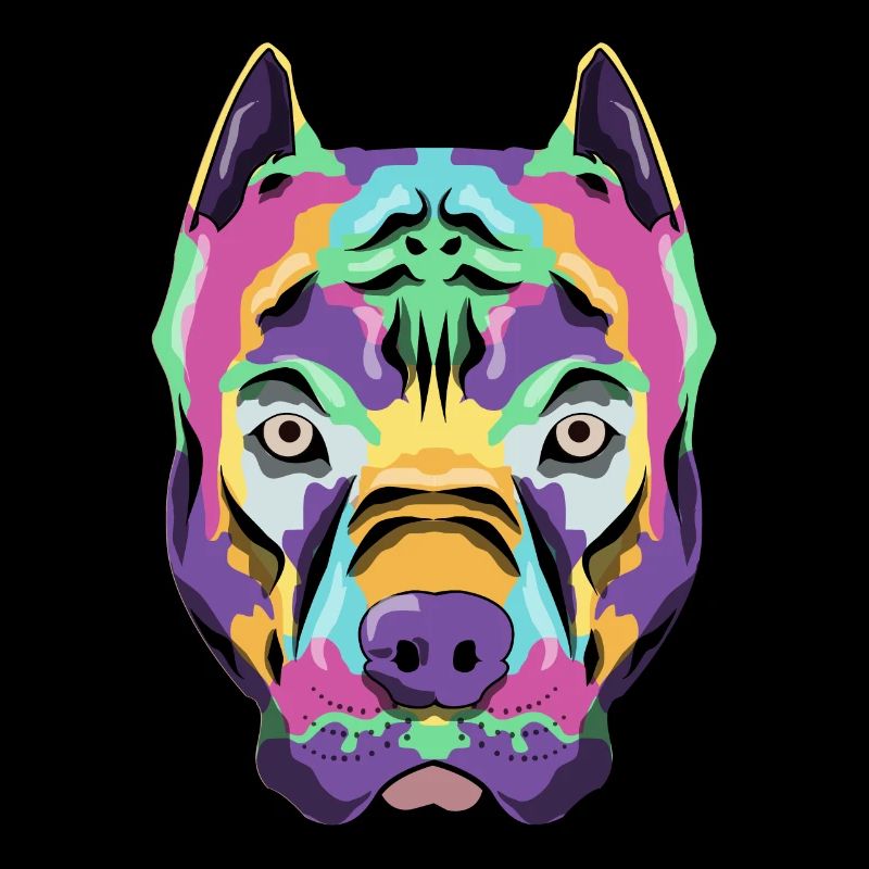 Bully Pit Bull Terrier Wasserfarbe Geschenk