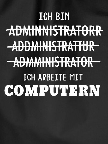 Admin Administrator Programmierer Geschenk