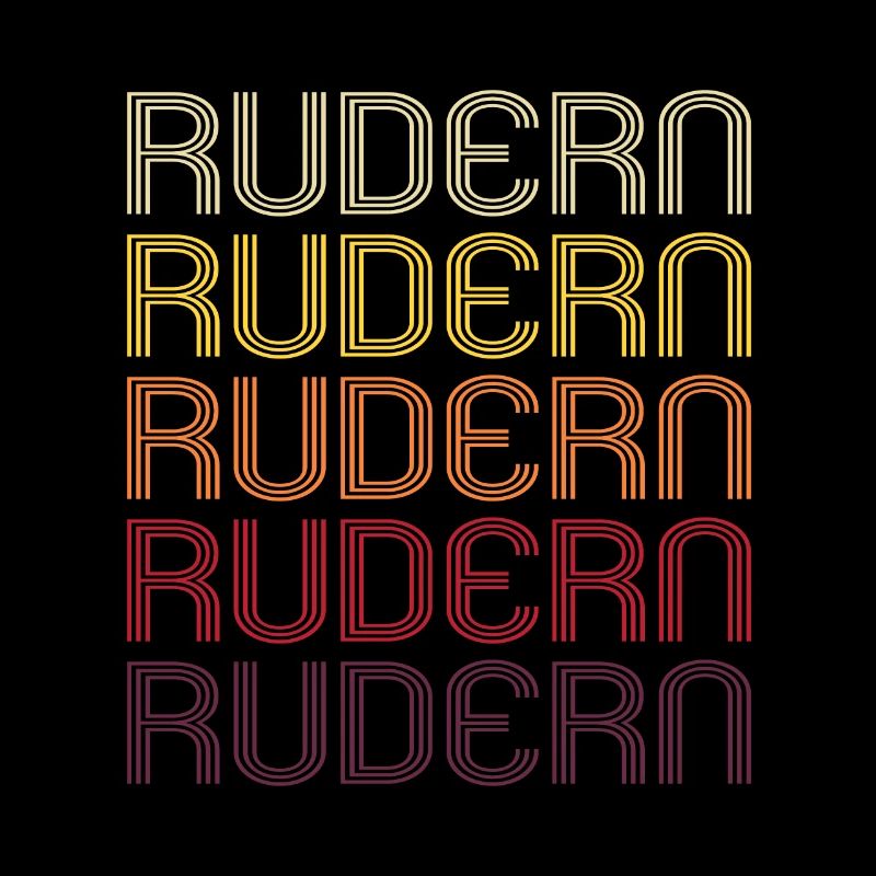 Rudern Ruderer Ruderboot Ruder Retro Geschenk