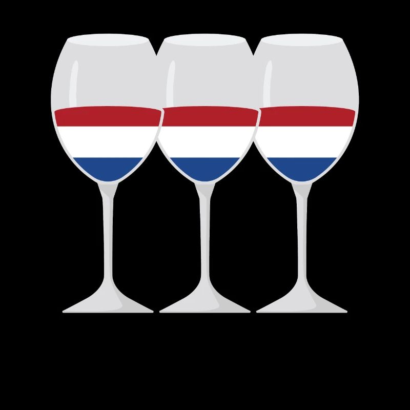 Drapeau Verre de vin Drapeau Pays-Bas Cadeau