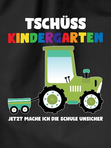 Schulkind Traktor Schulbeginn Geschenk