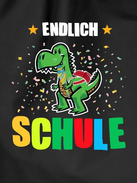 Schulkind Dino Schulbeginn Geschenk