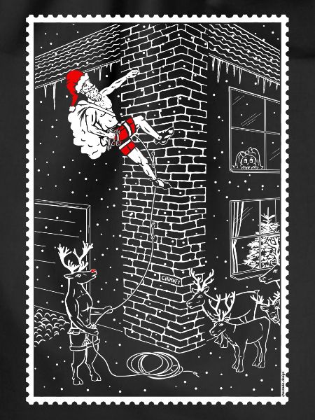 Climbing Santa