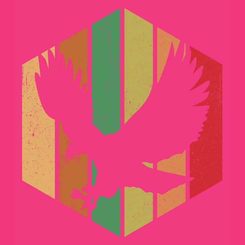 Vogel Retro Grafik