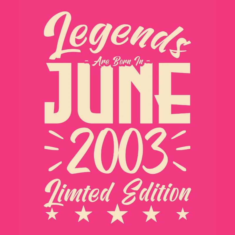Geboren Juni 2003 Geburtstagsgeschenk 2003.
