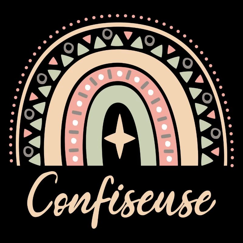 Cadeau Confiseuse. Boho Rainbow confiseuse.