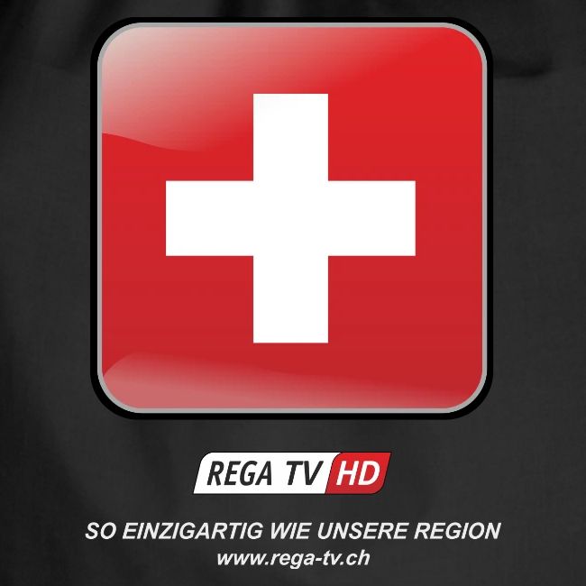 REGA-TV: Switzerland, weisse Schrift