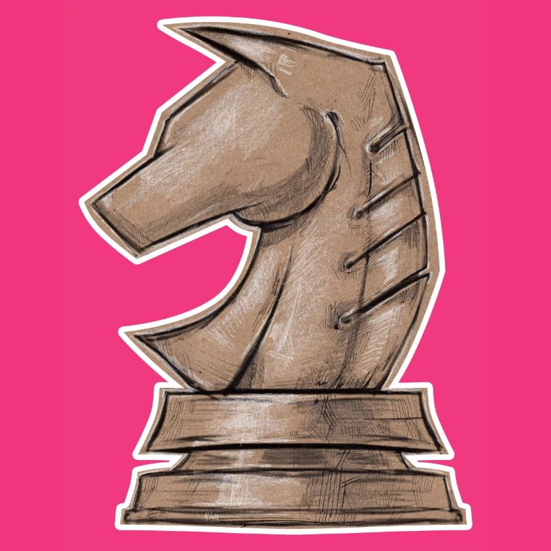 Schachpferd Springpferd