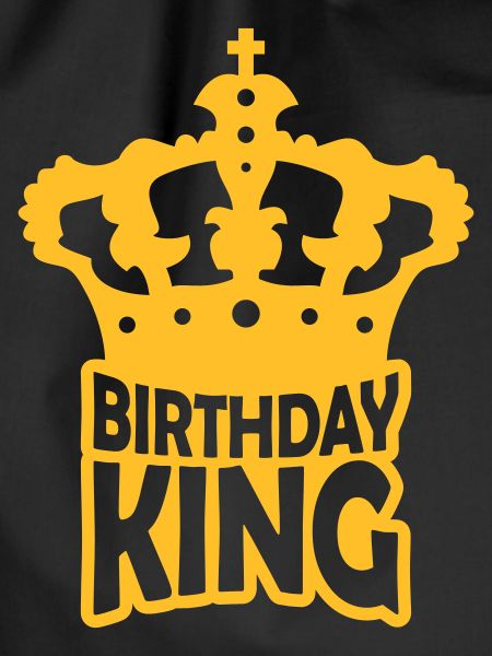 Birthday King Party Logo