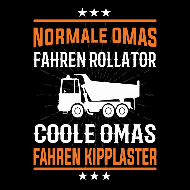 Coole Omas fahren Kipplaster Design